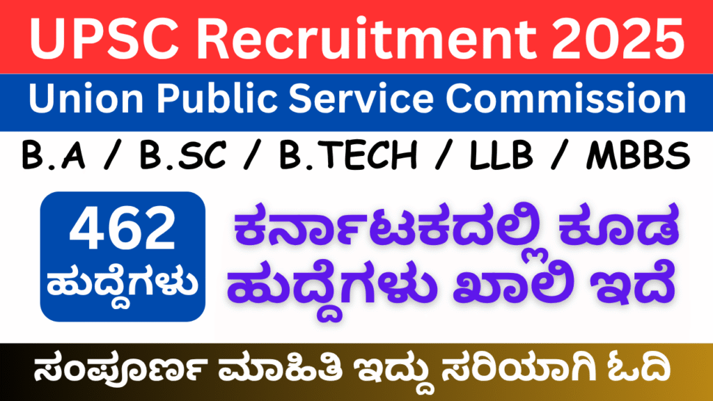UPSC Recruitment 2025